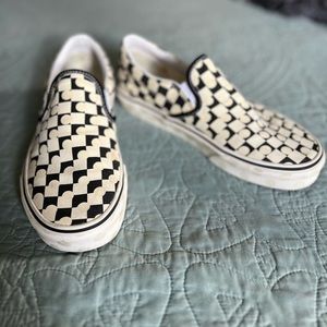 Vans UV Color Changing Slip On Checkered Sz 6 mens 7.5 Women's